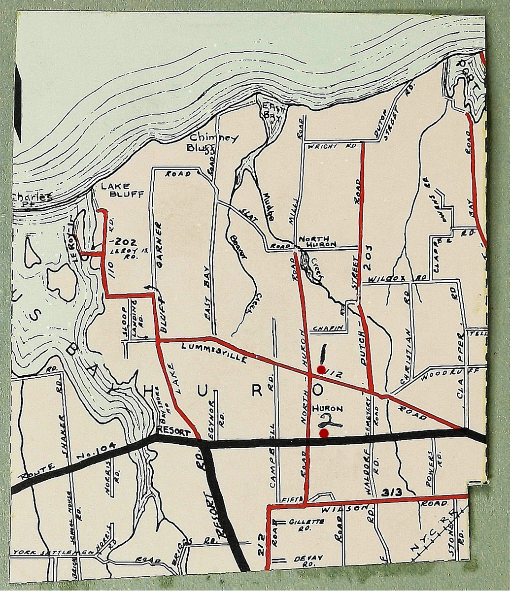 Klahn Town of Huron Map